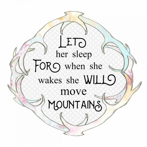 Move Mountains White Modern Wood Framed Art Print with Double Matting by Ogren, Sarah