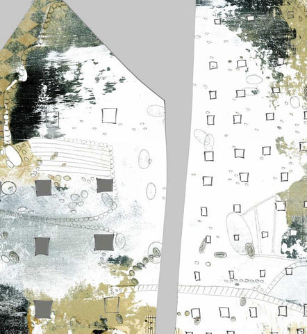 City I White Modern Wood Framed Art Print with Double Matting by Ogren, Sarah