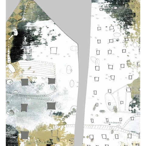 City I White Modern Wood Framed Art Print by Ogren, Sarah