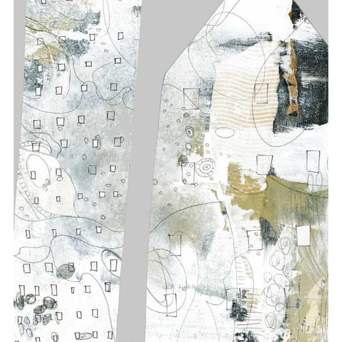 City III White Modern Wood Framed Art Print by Ogren, Sarah