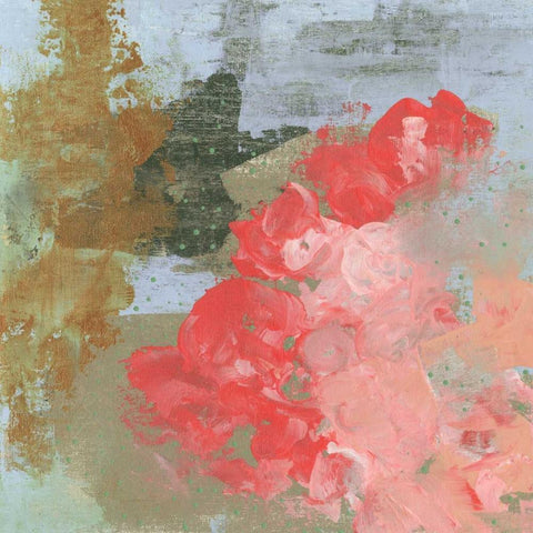 Pink Roses I Black Modern Wood Framed Art Print by Ogren, Sarah