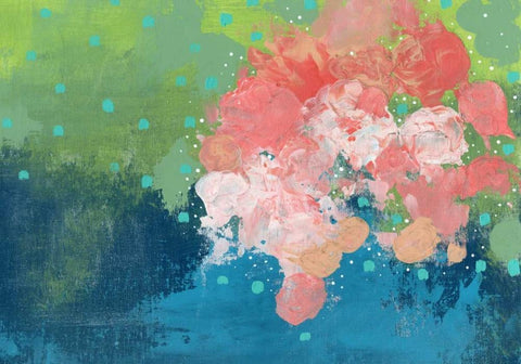 The Bouquet Black Ornate Wood Framed Art Print with Double Matting by Ogren, Sarah