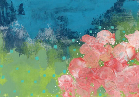 The Bouquet II Black Ornate Wood Framed Art Print with Double Matting by Ogren, Sarah