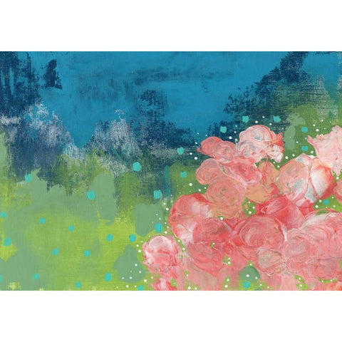 The Bouquet II Black Modern Wood Framed Art Print with Double Matting by Ogren, Sarah