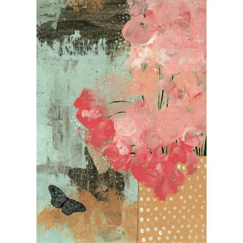 Dramatic Flowers II Gold Ornate Wood Framed Art Print with Double Matting by Ogren, Sarah