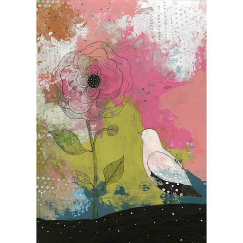 The Translucent Flower Black Modern Wood Framed Art Print by Ogren, Sarah