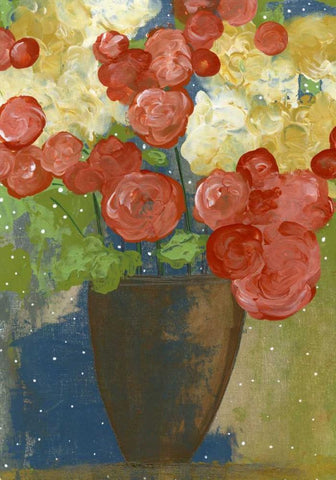 The Brown Vase White Modern Wood Framed Art Print with Double Matting by Ogren, Sarah