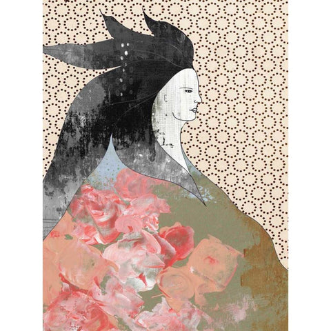 Snow White Black Modern Wood Framed Art Print by Ogren, Sarah