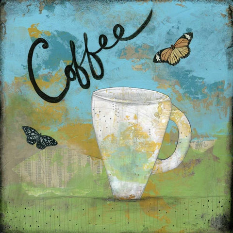 Coffee Black Modern Wood Framed Art Print with Double Matting by Ogren, Sarah