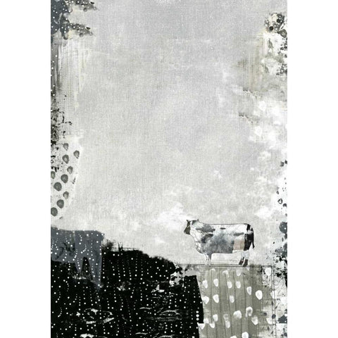 A Grey Morning Gold Ornate Wood Framed Art Print with Double Matting by Ogren, Sarah