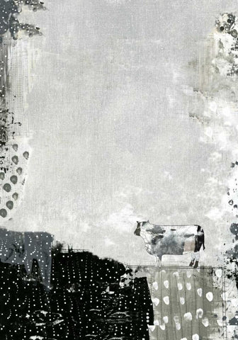 A Grey Morning White Modern Wood Framed Art Print with Double Matting by Ogren, Sarah