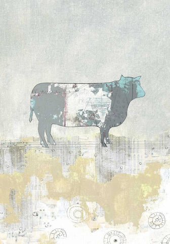 Holstine White Modern Wood Framed Art Print with Double Matting by Ogren, Sarah