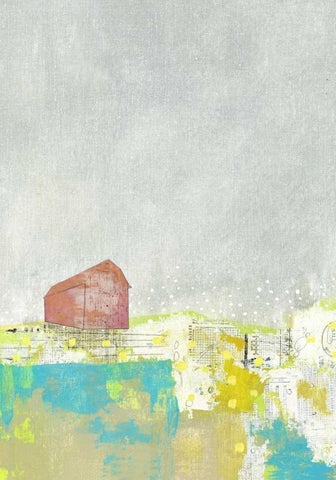 The Barn White Modern Wood Framed Art Print with Double Matting by Ogren, Sarah