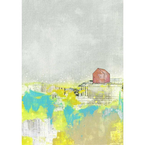 The Barn II White Modern Wood Framed Art Print by Ogren, Sarah