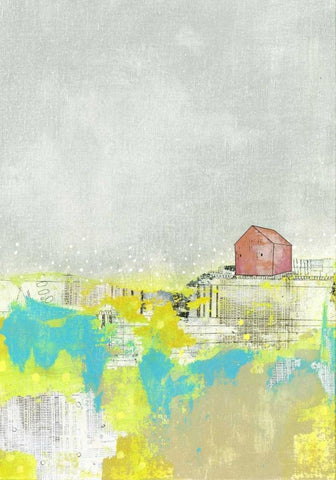 The Barn II Black Ornate Wood Framed Art Print with Double Matting by Ogren, Sarah