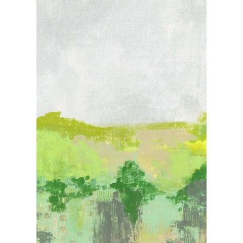 Green Landscape Gold Ornate Wood Framed Art Print with Double Matting by Ogren, Sarah