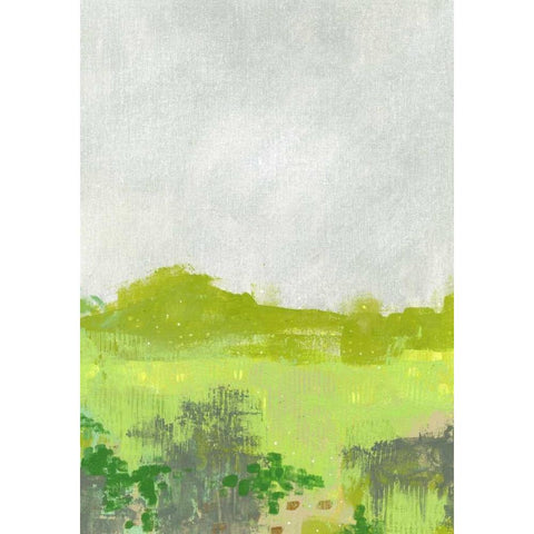 Green Landscape II Gold Ornate Wood Framed Art Print with Double Matting by Ogren, Sarah