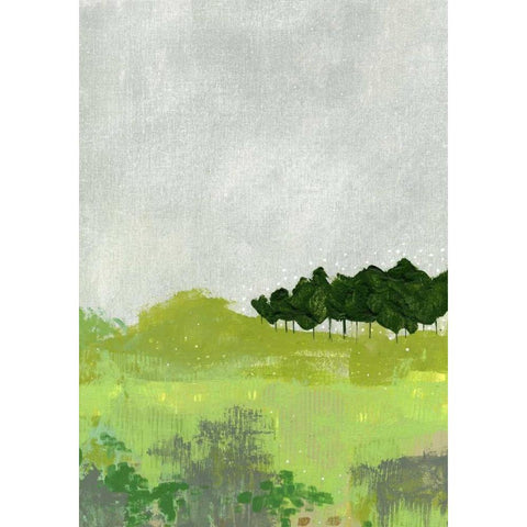 Trees II Gold Ornate Wood Framed Art Print with Double Matting by Ogren, Sarah