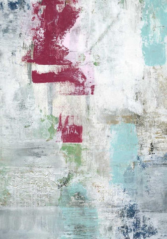 Raspberry Patch White Modern Wood Framed Art Print with Double Matting by Ogren, Sarah