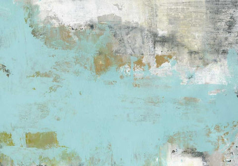 Lakeside White Modern Wood Framed Art Print with Double Matting by Ogren, Sarah