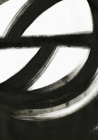 Black and White Black Ornate Wood Framed Art Print with Double Matting by Ogren, Sarah