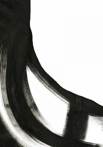 Black and White II Black Ornate Wood Framed Art Print with Double Matting by Ogren, Sarah