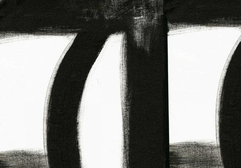 Black and White III Black Ornate Wood Framed Art Print with Double Matting by Ogren, Sarah