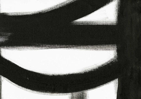 Black and White IV Black Ornate Wood Framed Art Print with Double Matting by Ogren, Sarah