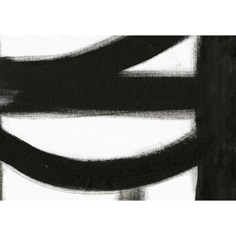 Black and White IV Black Modern Wood Framed Art Print by Ogren, Sarah