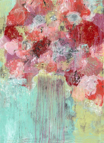 Wildflowers White Modern Wood Framed Art Print with Double Matting by Ogren, Sarah