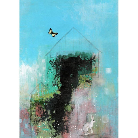 Blue Skies Gold Ornate Wood Framed Art Print with Double Matting by Ogren, Sarah