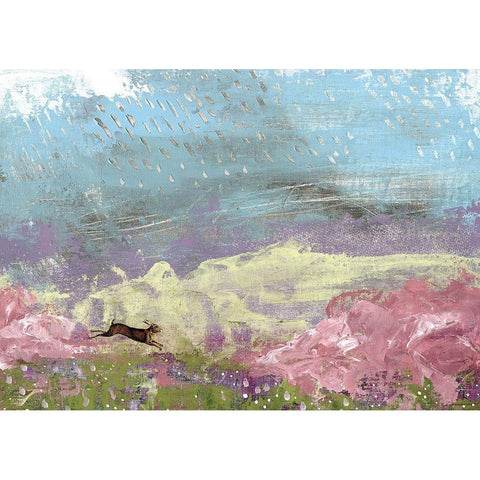 Rainstorm Black Modern Wood Framed Art Print by Ogren, Sarah