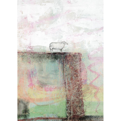 Sheep I Black Modern Wood Framed Art Print by Ogren, Sarah