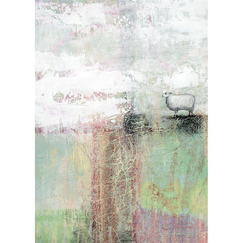 Sheep II Black Modern Wood Framed Art Print by Ogren, Sarah