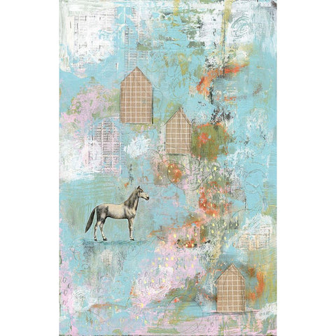 Horse I Black Modern Wood Framed Art Print by Ogren, Sarah