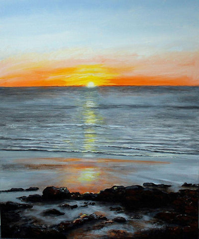 New Dawn Black Ornate Wood Framed Art Print with Double Matting by Francis, Sandra