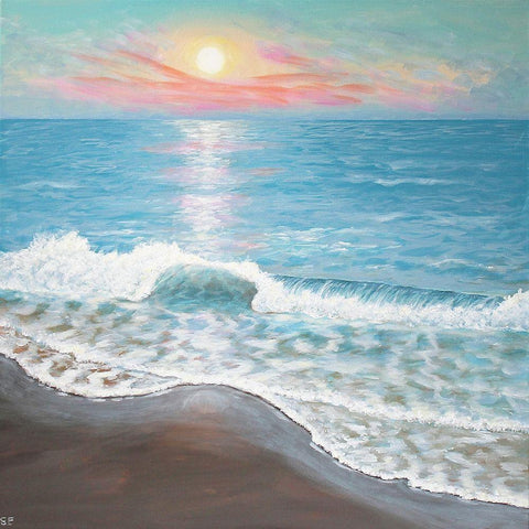 Sunrise Gold Ornate Wood Framed Art Print with Double Matting by Francis, Sandra