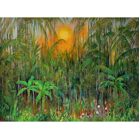 Jungle Gold Ornate Wood Framed Art Print with Double Matting by Francis, Sandra