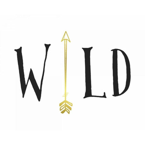 Wild Arrow White Modern Wood Framed Art Print by Moss, Tara