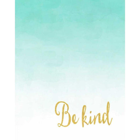 Be Kind Gold Ornate Wood Framed Art Print with Double Matting by Moss, Tara