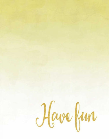 Have Fun Black Ornate Wood Framed Art Print with Double Matting by Moss, Tara