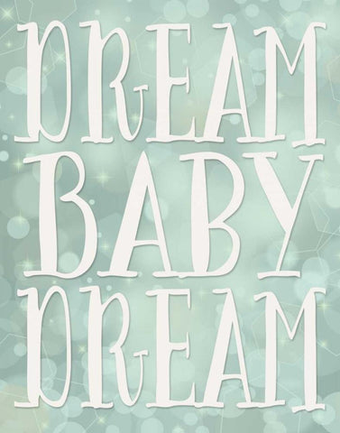 Dream Baby Dream Black Ornate Wood Framed Art Print with Double Matting by Moss, Tara