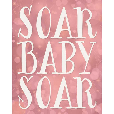 Soar Baby Soar Black Modern Wood Framed Art Print by Moss, Tara