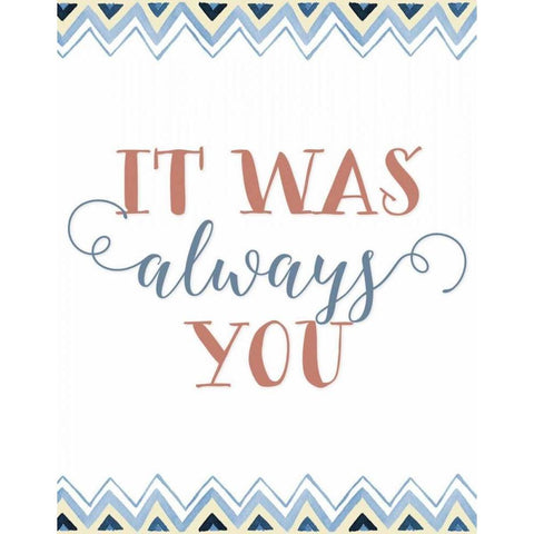 It was Always You Gold Ornate Wood Framed Art Print with Double Matting by Moss, Tara