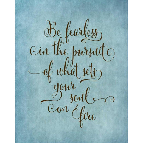 Be Fearless II White Modern Wood Framed Art Print by Moss, Tara