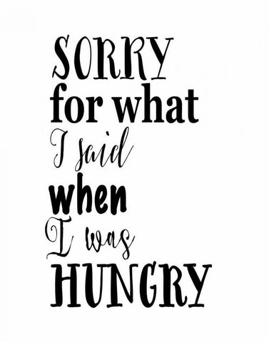 When I Was Hungry White Modern Wood Framed Art Print with Double Matting by Moss, Tara