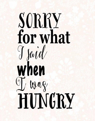 When I Was Hungry White Modern Wood Framed Art Print with Double Matting by Moss, Tara