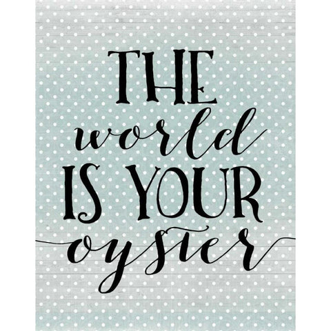 The World is Your Oyster Gold Ornate Wood Framed Art Print with Double Matting by Moss, Tara