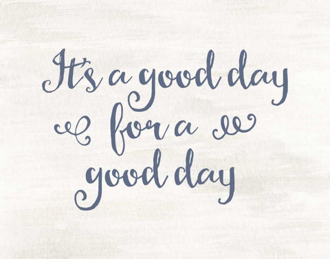 Its a Good Day II Black Ornate Wood Framed Art Print with Double Matting by Moss, Tara