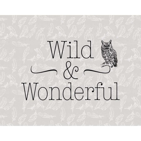 Wild and Wonderful Feathers White Modern Wood Framed Art Print by Moss, Tara